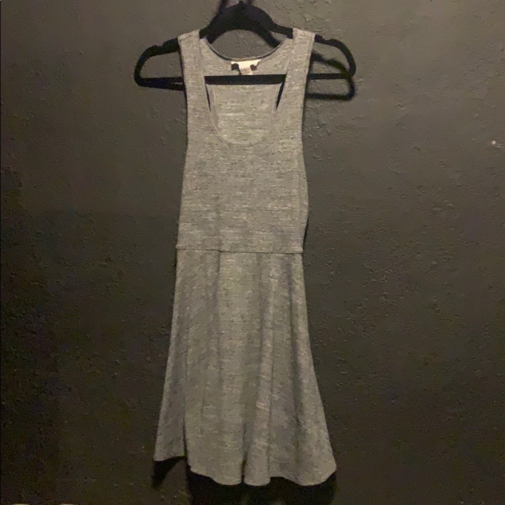 Stretchy Gray Summer Cotton Dress Size M